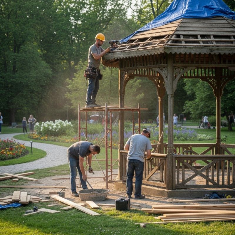 Local Outdoor Gazebo Installation pros at work