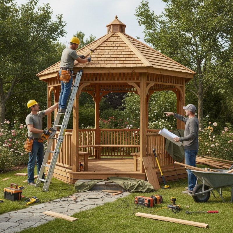 Outdoor Gazebo Installation