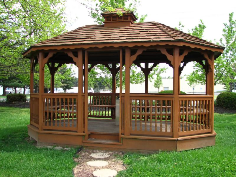 Completed Wooden Gazebo